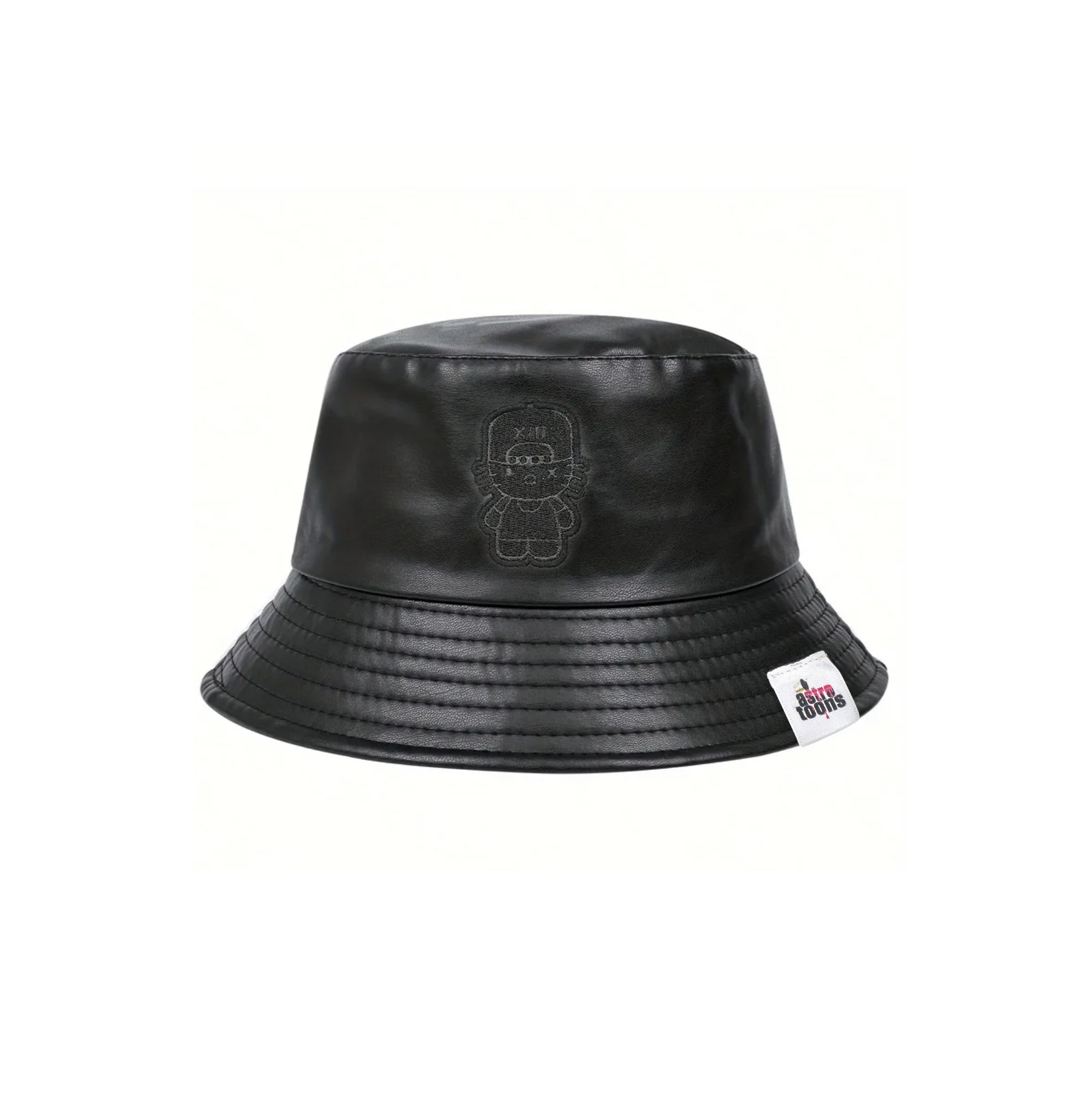 Leather bucket hat